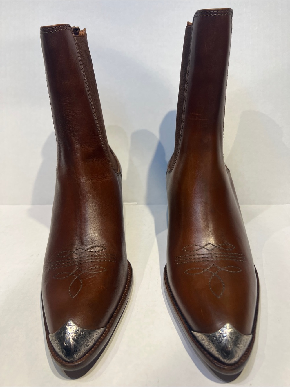 Ralph Lauren Brown Boots Western Fits Sz 8.5 - Picture 2 of 7